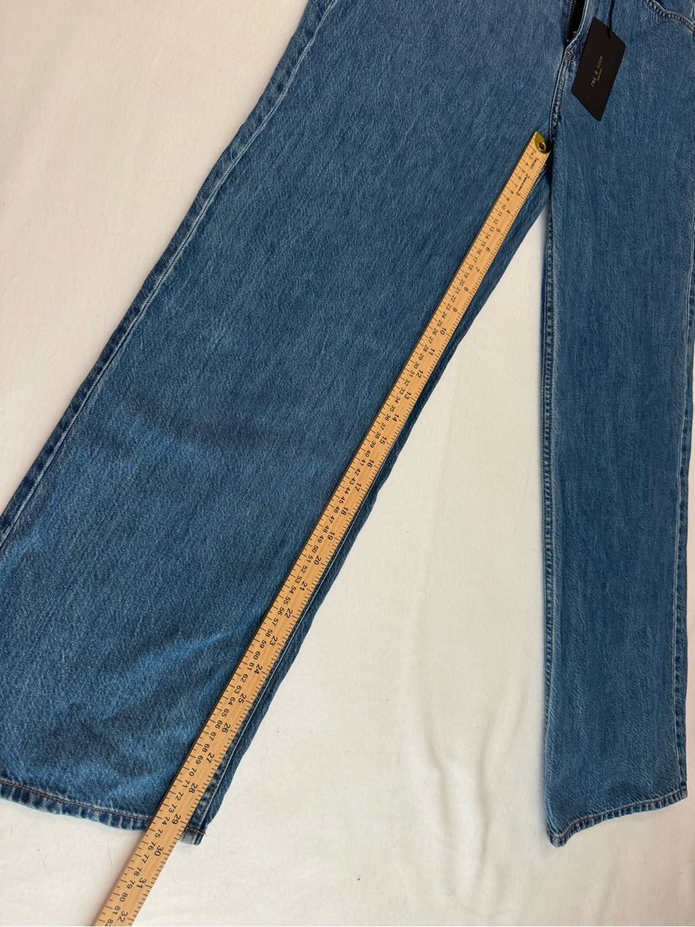 NWT Rag & Bone Lori Mid Rise Wide Leg Jeans Covington Medium Wash Sz28 - Picture 8 of 8